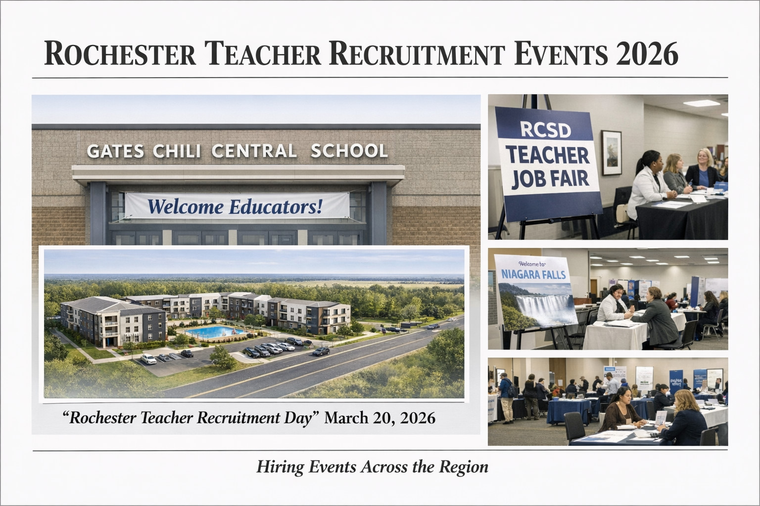 Rochester 지역, 2026년 대규모 교사 채용 행사 잇따라 개최