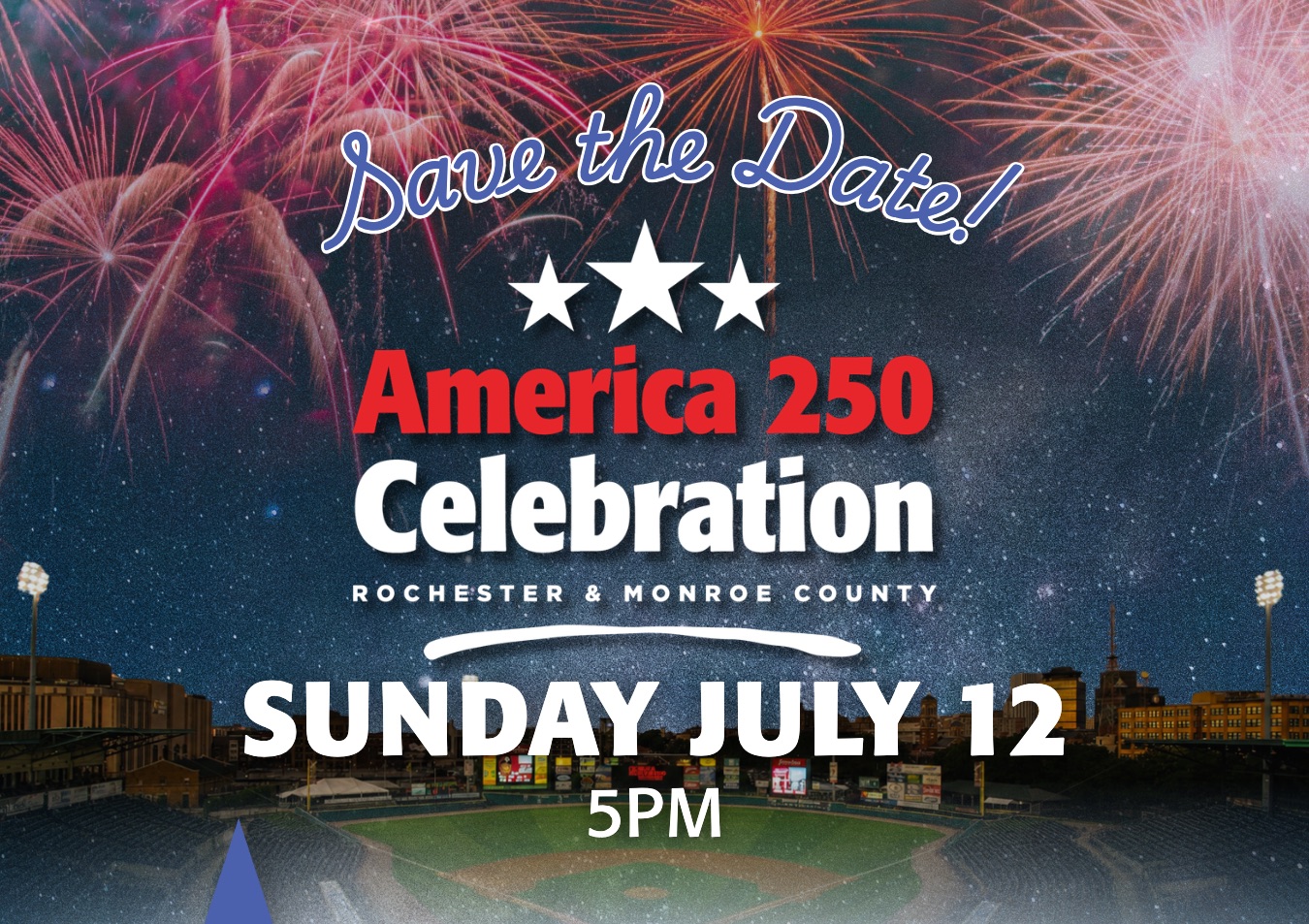 로체스터 ‘America 250’ 기념 행사, 7월 12일 ESL 볼파크에서 개최