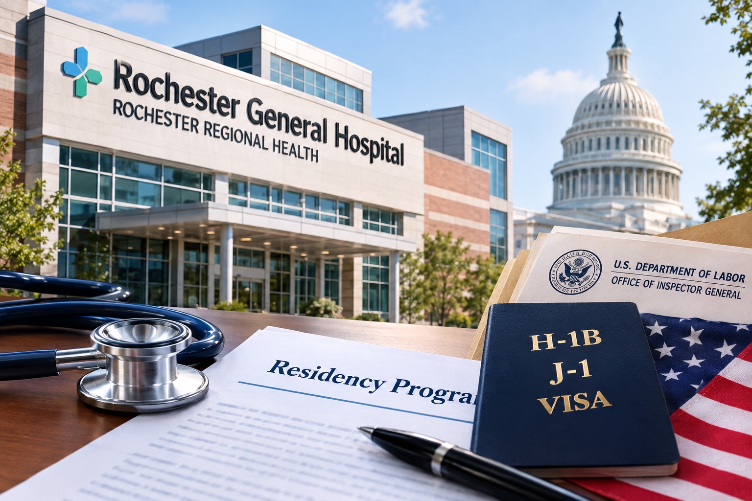 Rochester General Hospital 레지던트 채용 논란…트럼프 행정부 감찰관, Rochester Regional Health에 자료 요구