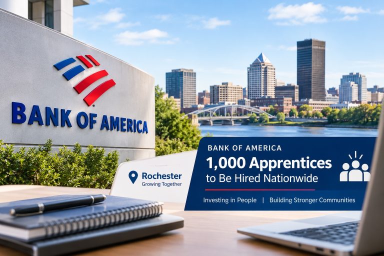 Bank of America, 로체스터 성장 가능성에 주목…전국 1,000명 추가 견습직 채용